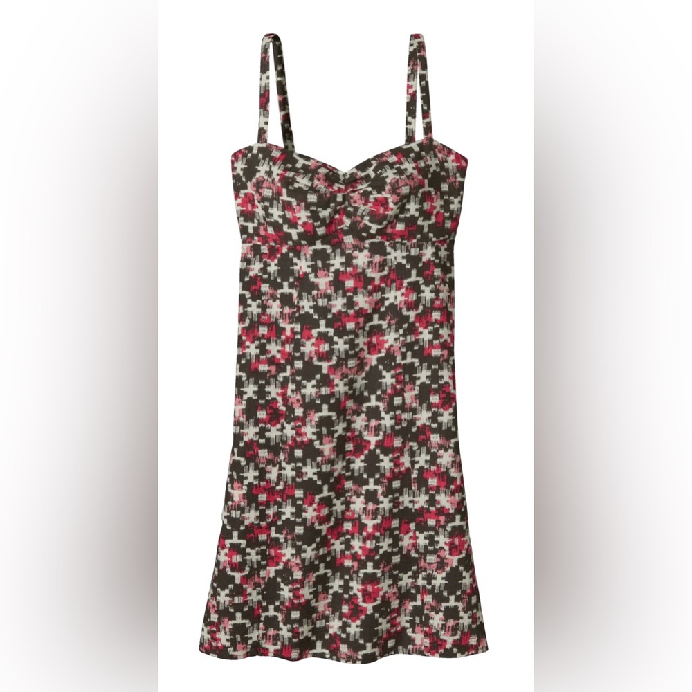 Patagonia Women's Mini Dress - Black and Red Pattern